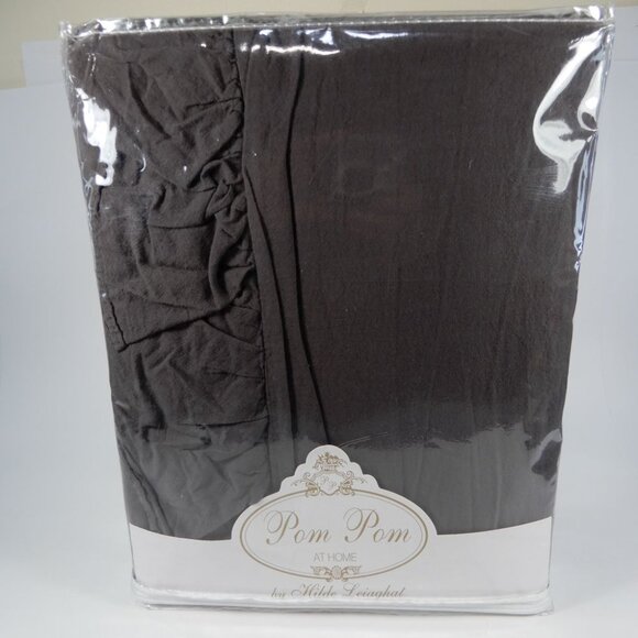 POM POM at HOME Rowan Crinkled Cotton Duvet Cover Set KING Midnight NEW $345 - Picture 6 of 10